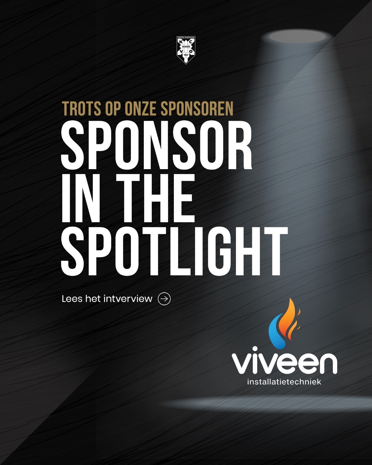 Sponsor in the spotlight: Viveen Installatietechniek