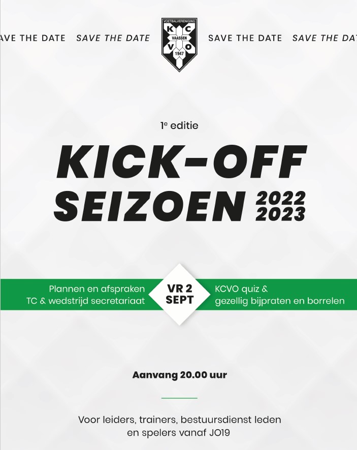 Kick-off Seizoen 2022-2023