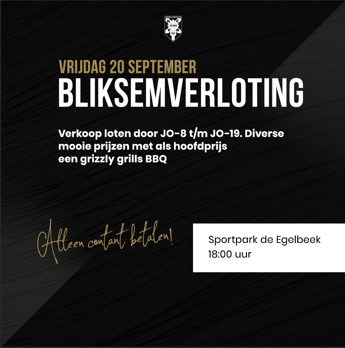 Bliksemverloting KCVO 20 september