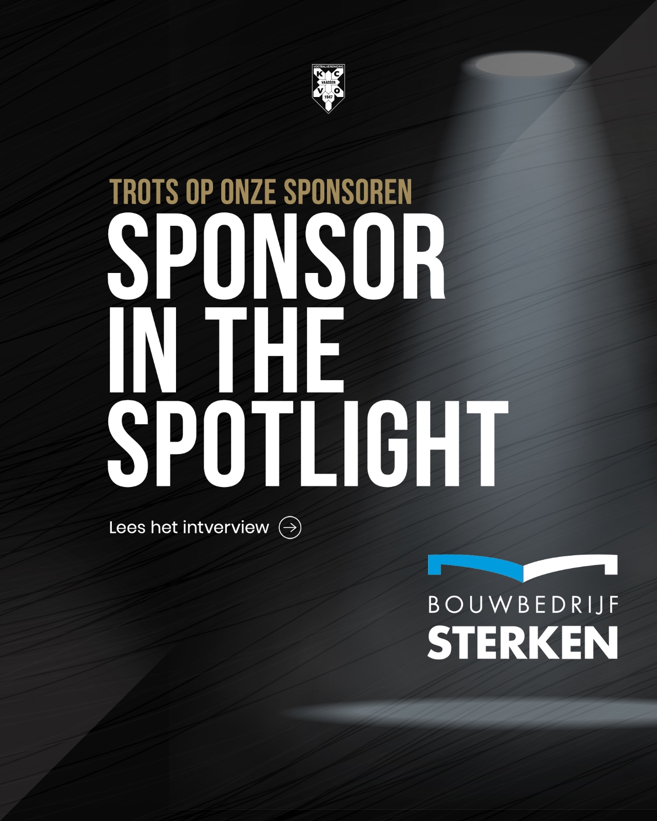 Sponsor in the spotlight: Bouwbedrijf Sterken